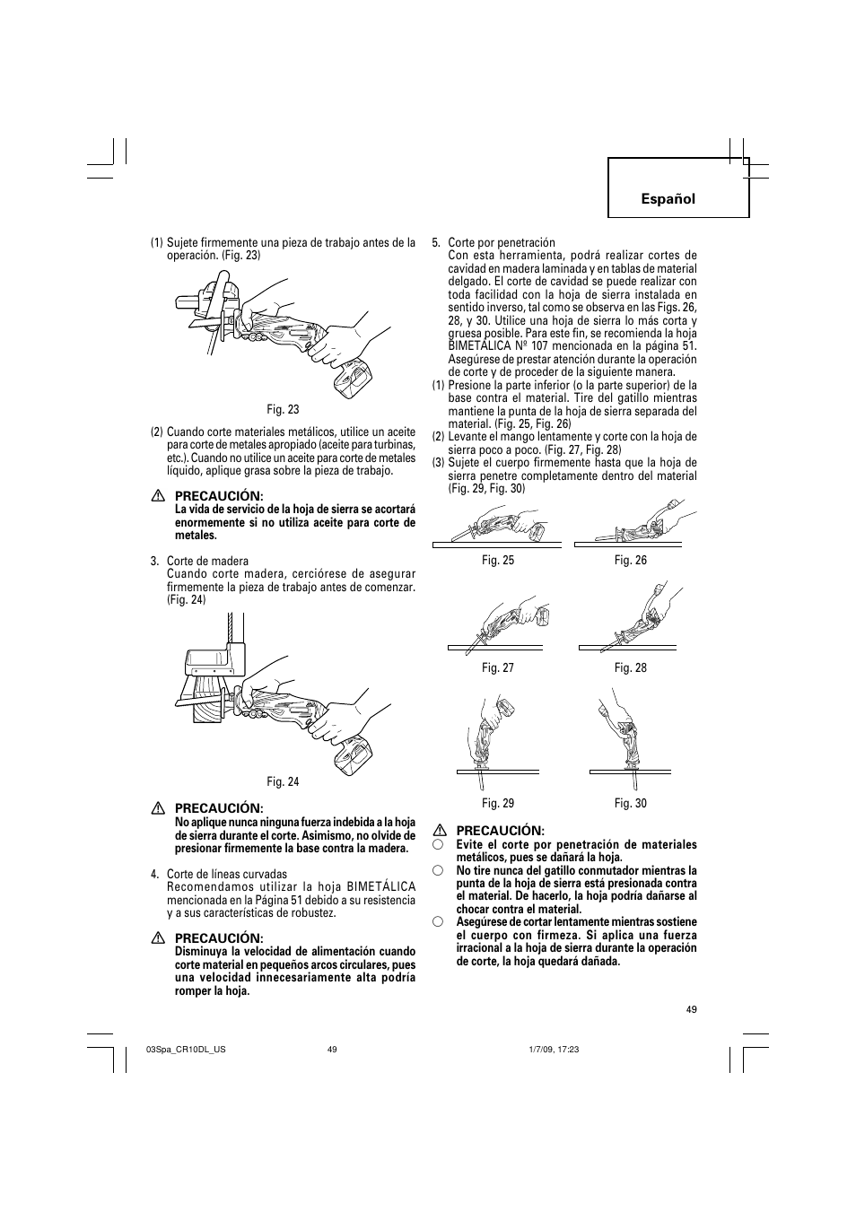 Hitachi CR 10DL User Manual | Page 49 / 56