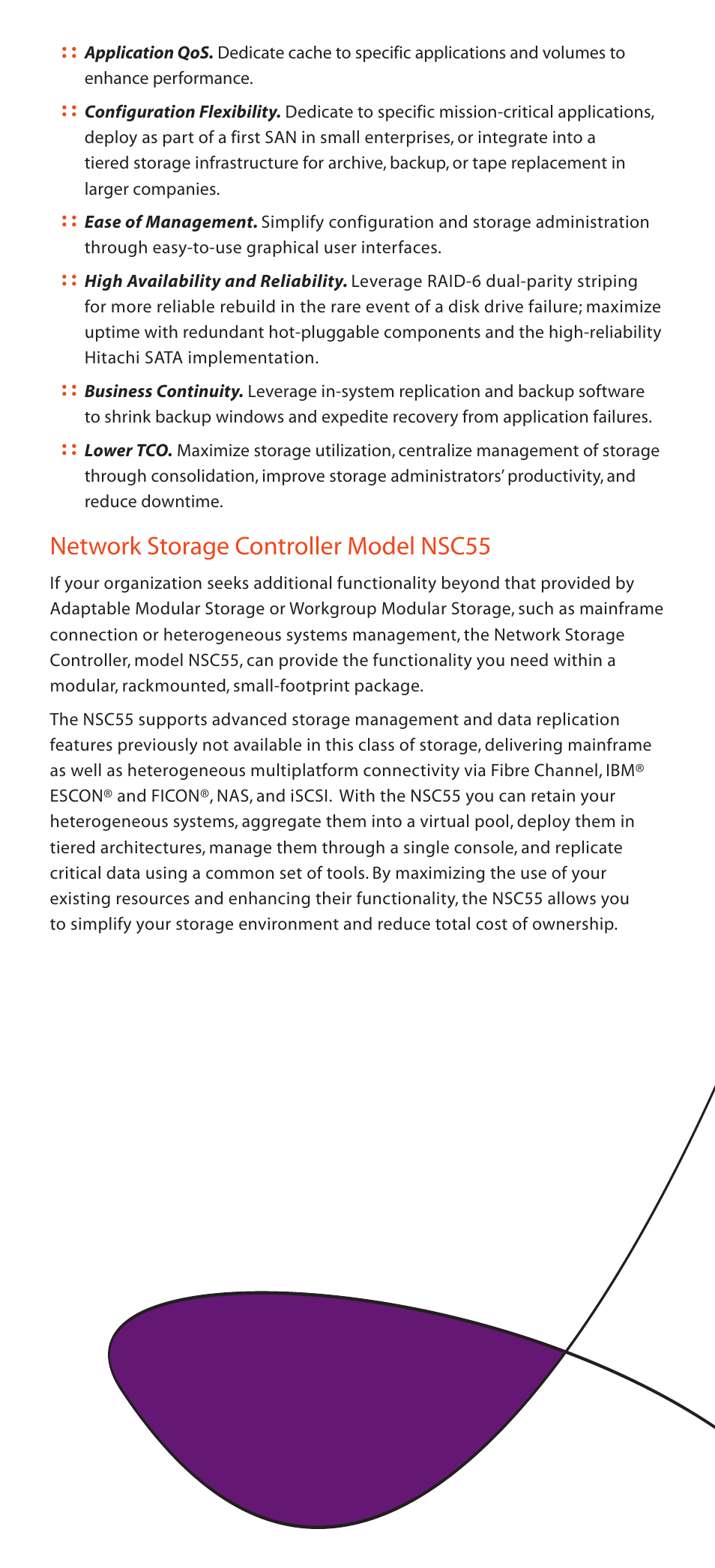 Network storage controller model nsc55 | Hitachi STORAGE NSC55 User Manual | Page 5 / 7