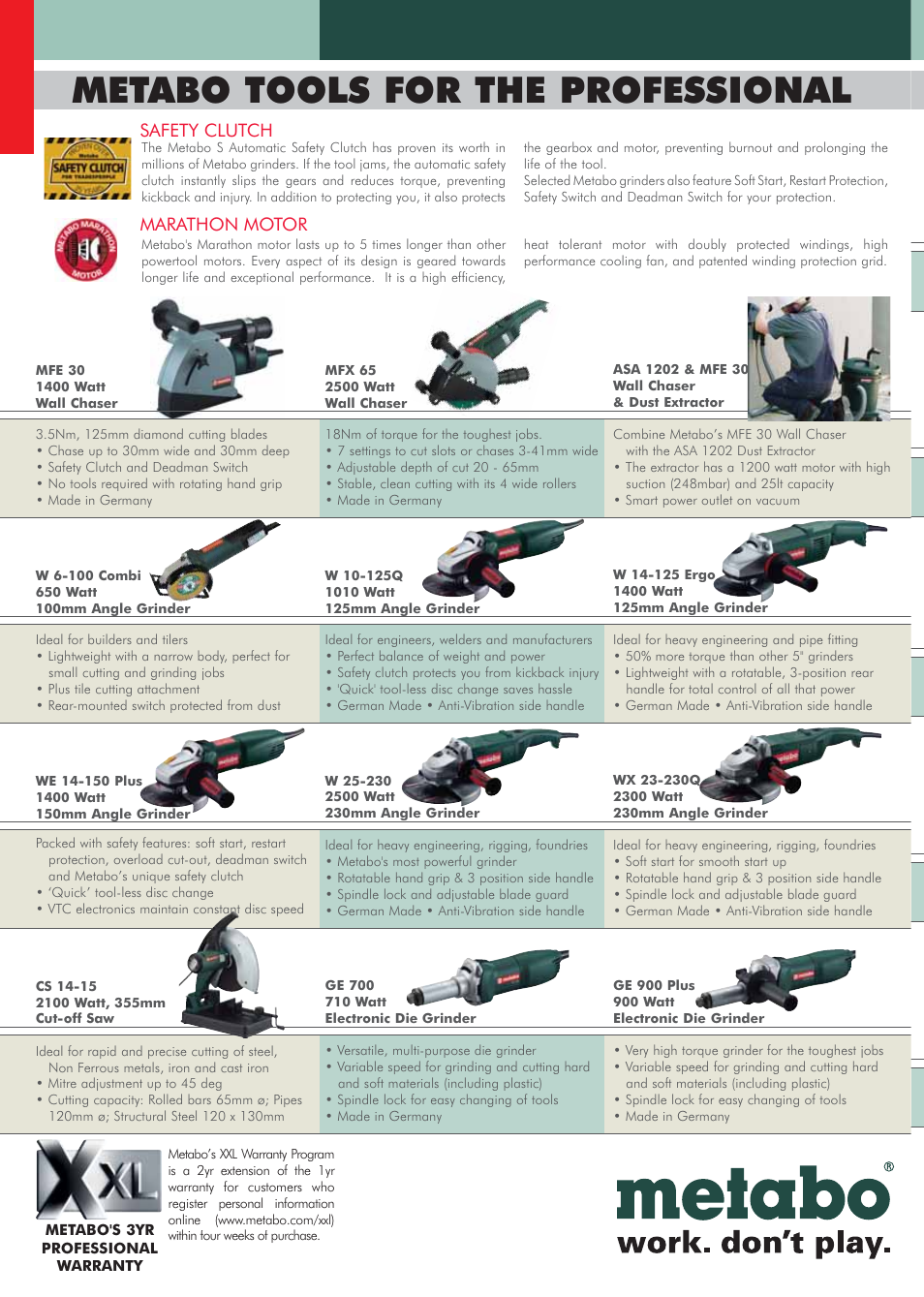 Metabo tools for the professional | Hitachi DS14DVF3 User Manual | Page 19 / 30