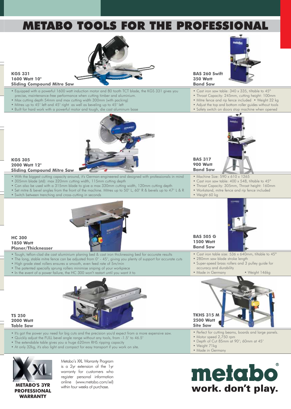 Metabo tools for the professional | Hitachi DS14DVF3 User Manual | Page 24 / 30