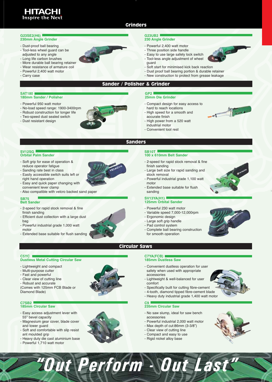 Out perform - out last | Hitachi DS14DVF3 User Manual | Page 4 / 30