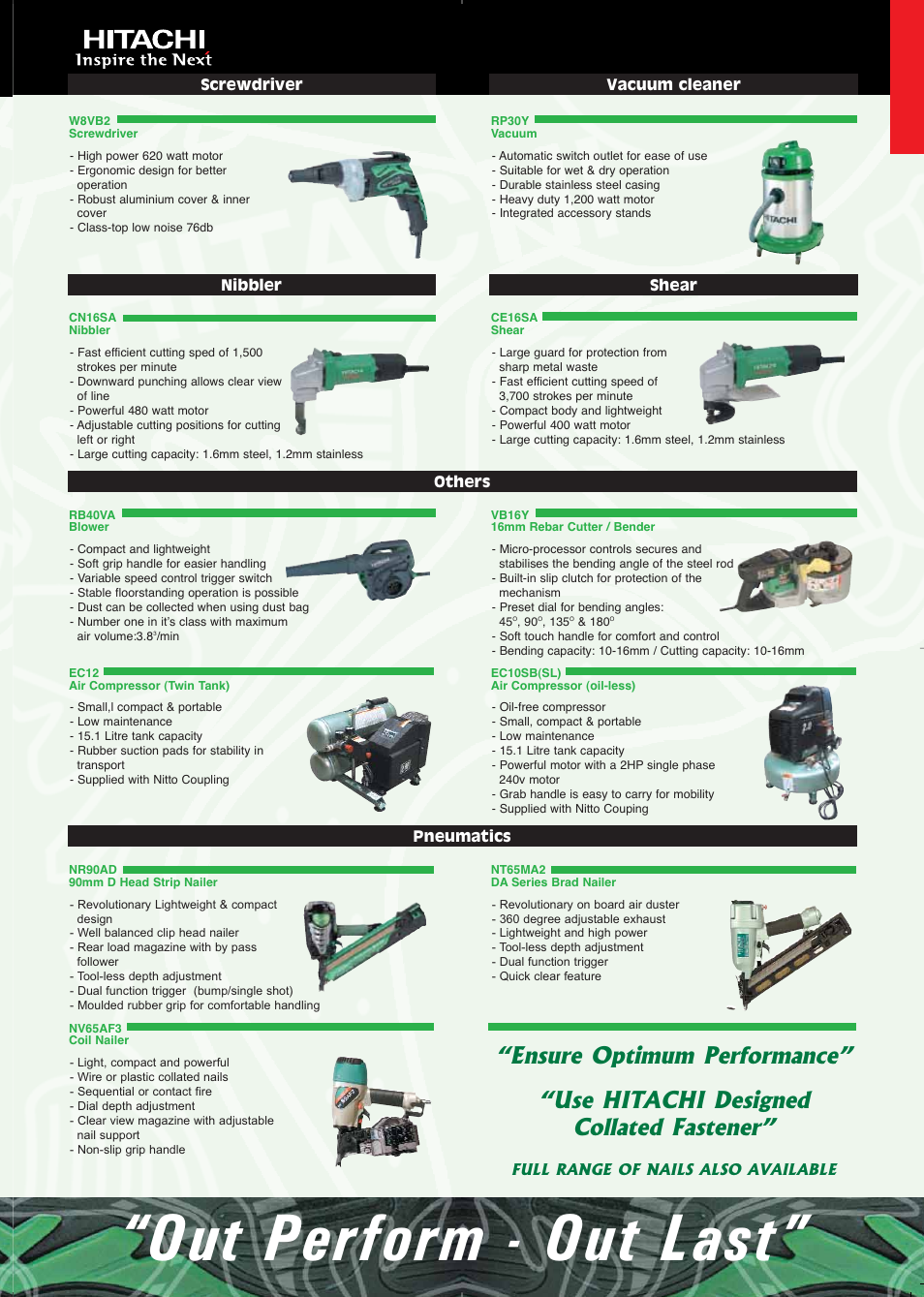 Out perform - out last | Hitachi DS14DVF3 User Manual | Page 6 / 30