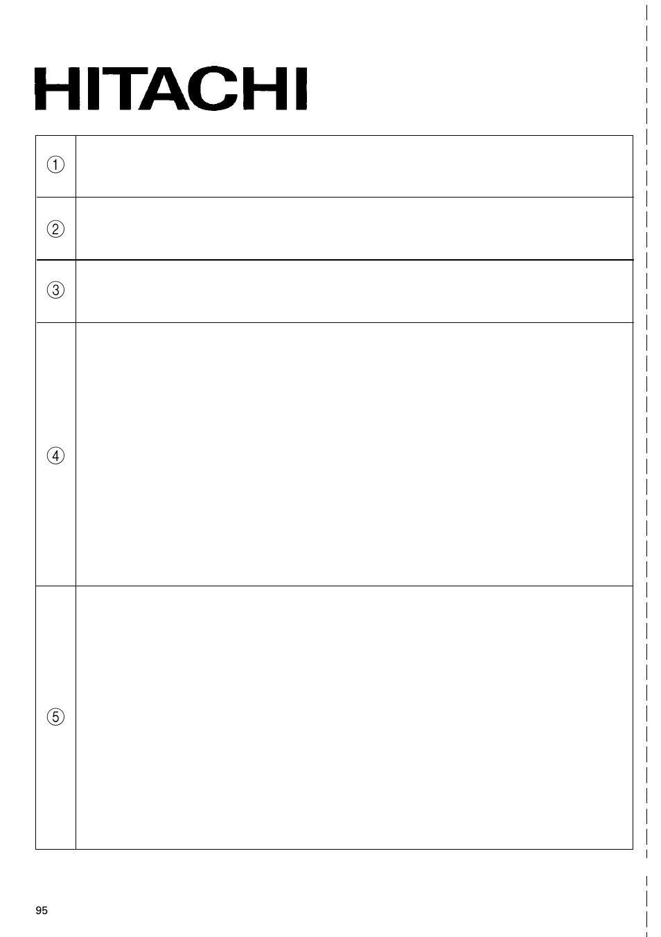 Hitachi WR 12DM User Manual | Page 96 / 98