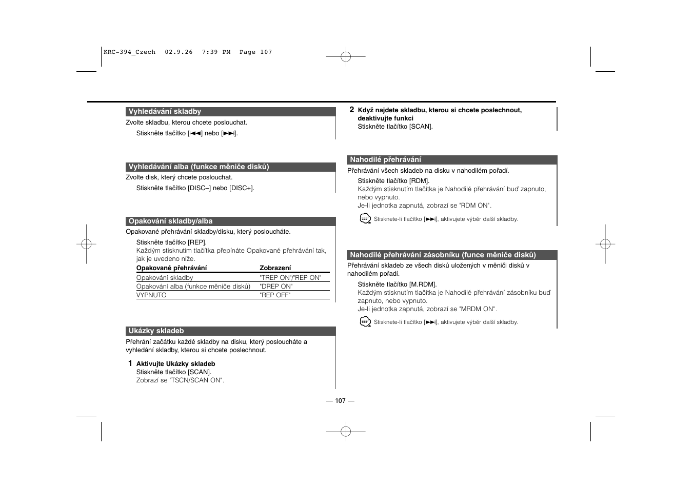 Kenwood KRC-31 User Manual | Page 107 / 122