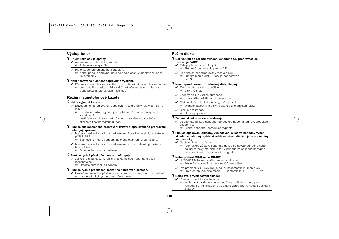 Kenwood KRC-31 User Manual | Page 119 / 122