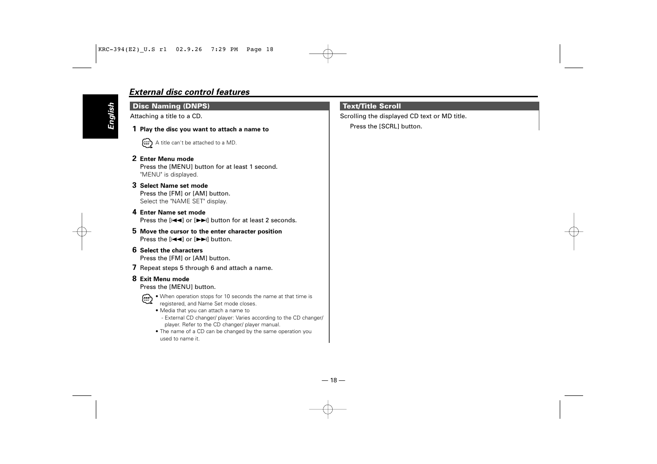 Kenwood KRC-31 User Manual | Page 18 / 122