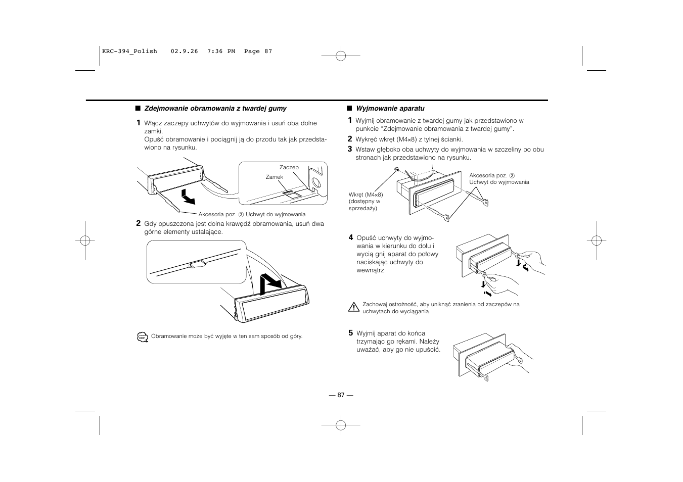 Kenwood KRC-31 User Manual | Page 87 / 122