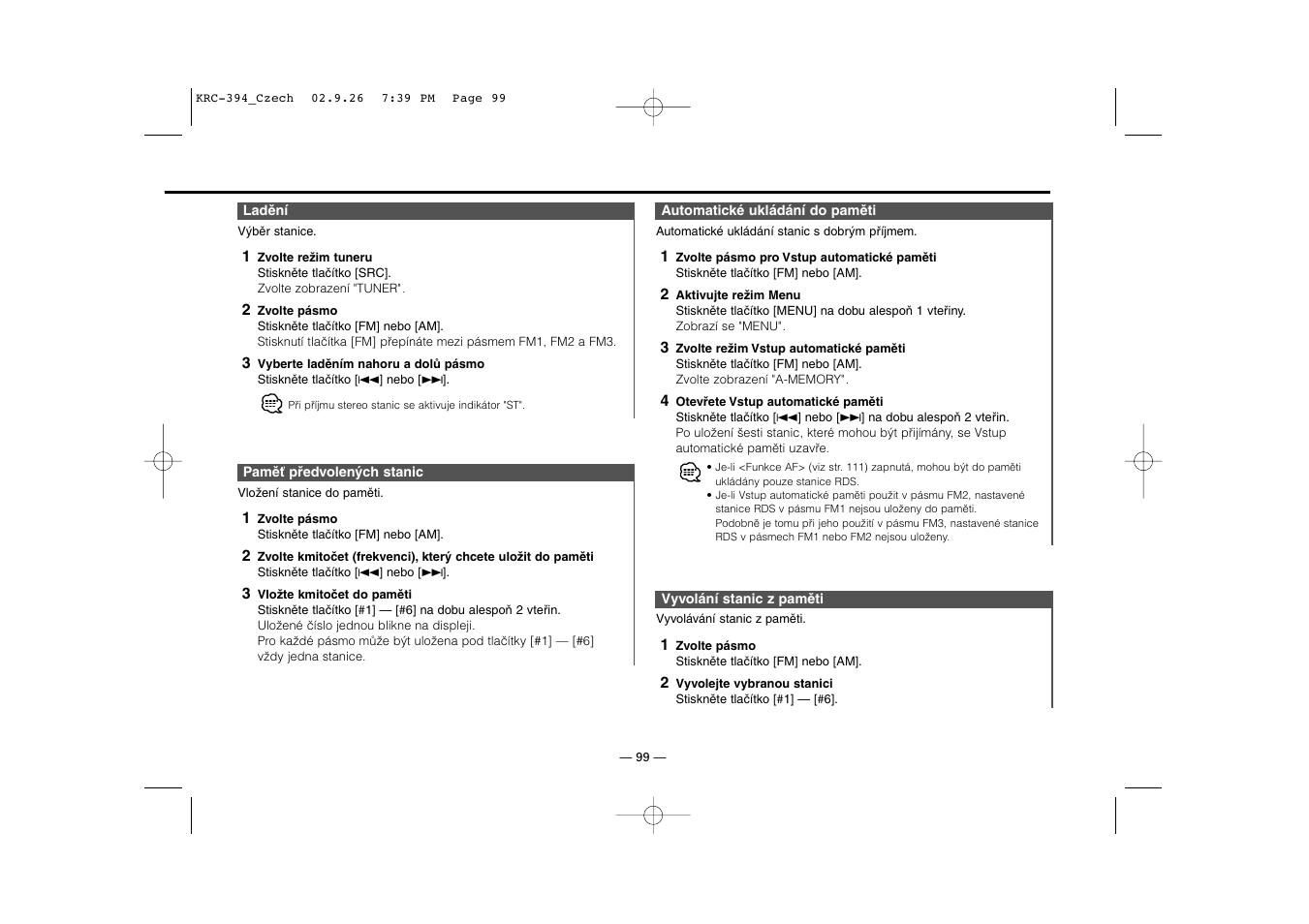 Kenwood KRC-31 User Manual | Page 99 / 122