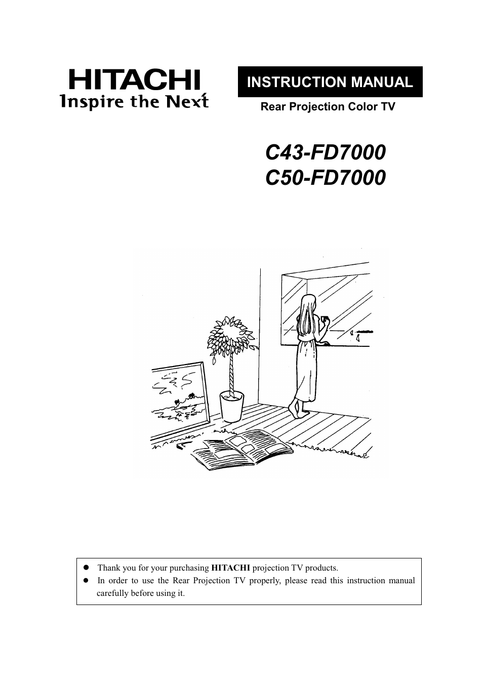 Hitachi C43-FD7000 User Manual | 56 pages