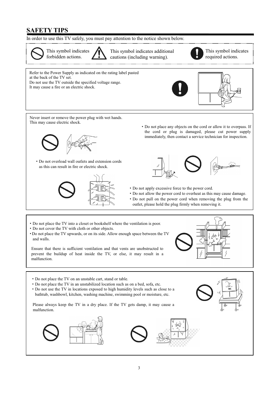 Safety tips | Hitachi C43-FD7000 User Manual | Page 3 / 56