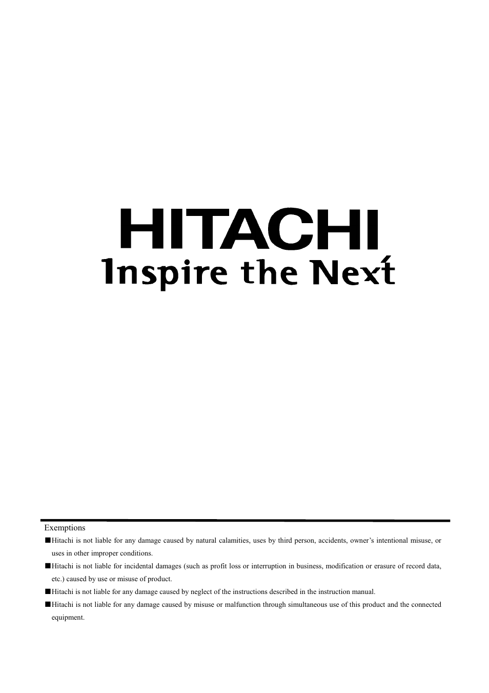 Hitachi C43-FD7000 User Manual | Page 56 / 56