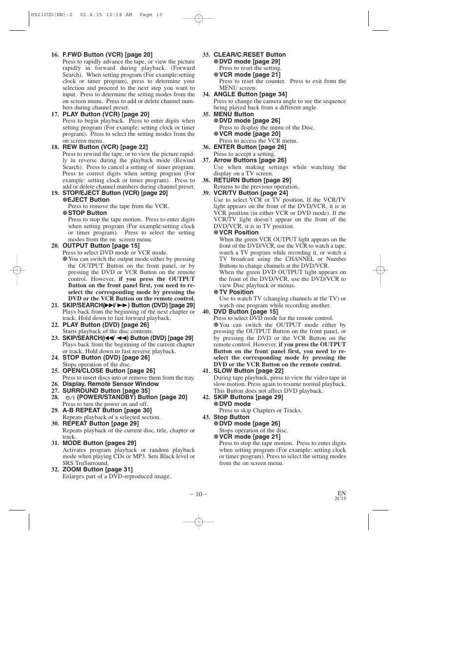 Hitachi DV-PF2U User Manual | Page 10 / 140