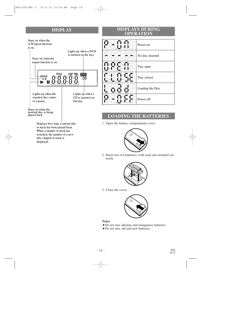 Hitachi DV-PF2U User Manual | Page 14 / 140