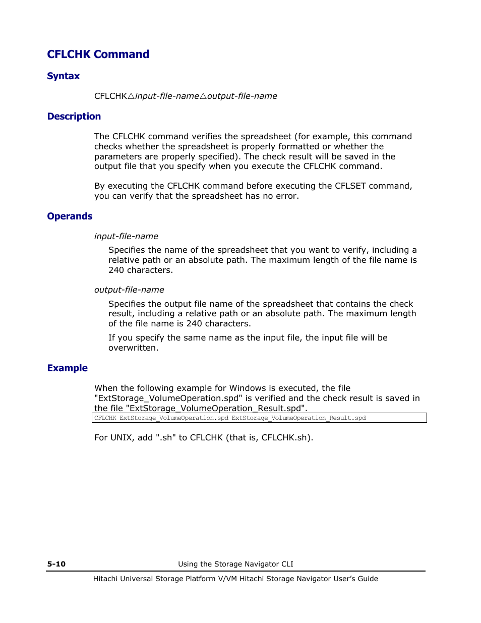 Cflchk command, Cflchk command -10 | Hitachi MK-96RD621-08 User Manual | Page 164 / 188