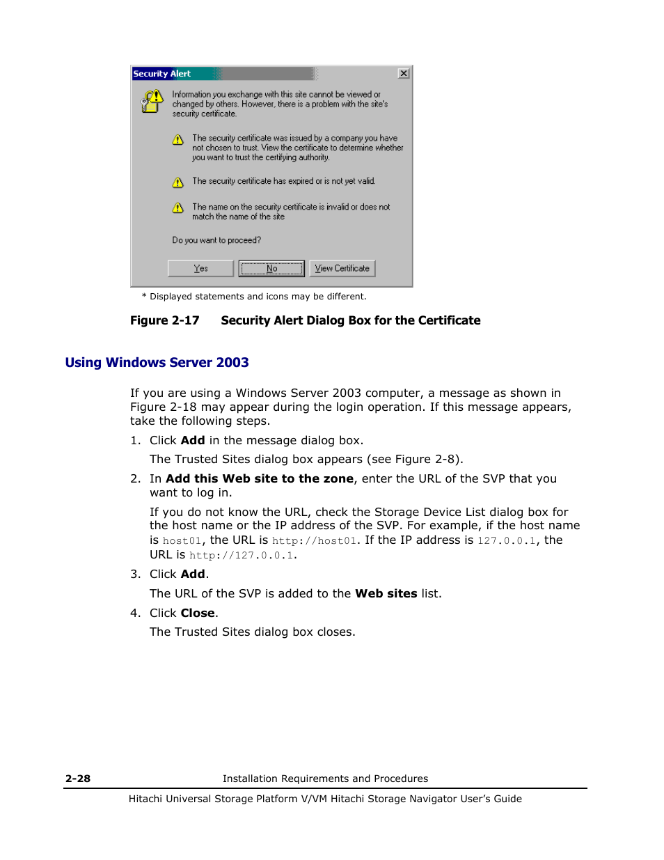 Described in using windows server 2003 | Hitachi MK-96RD621-08 User Manual | Page 56 / 188