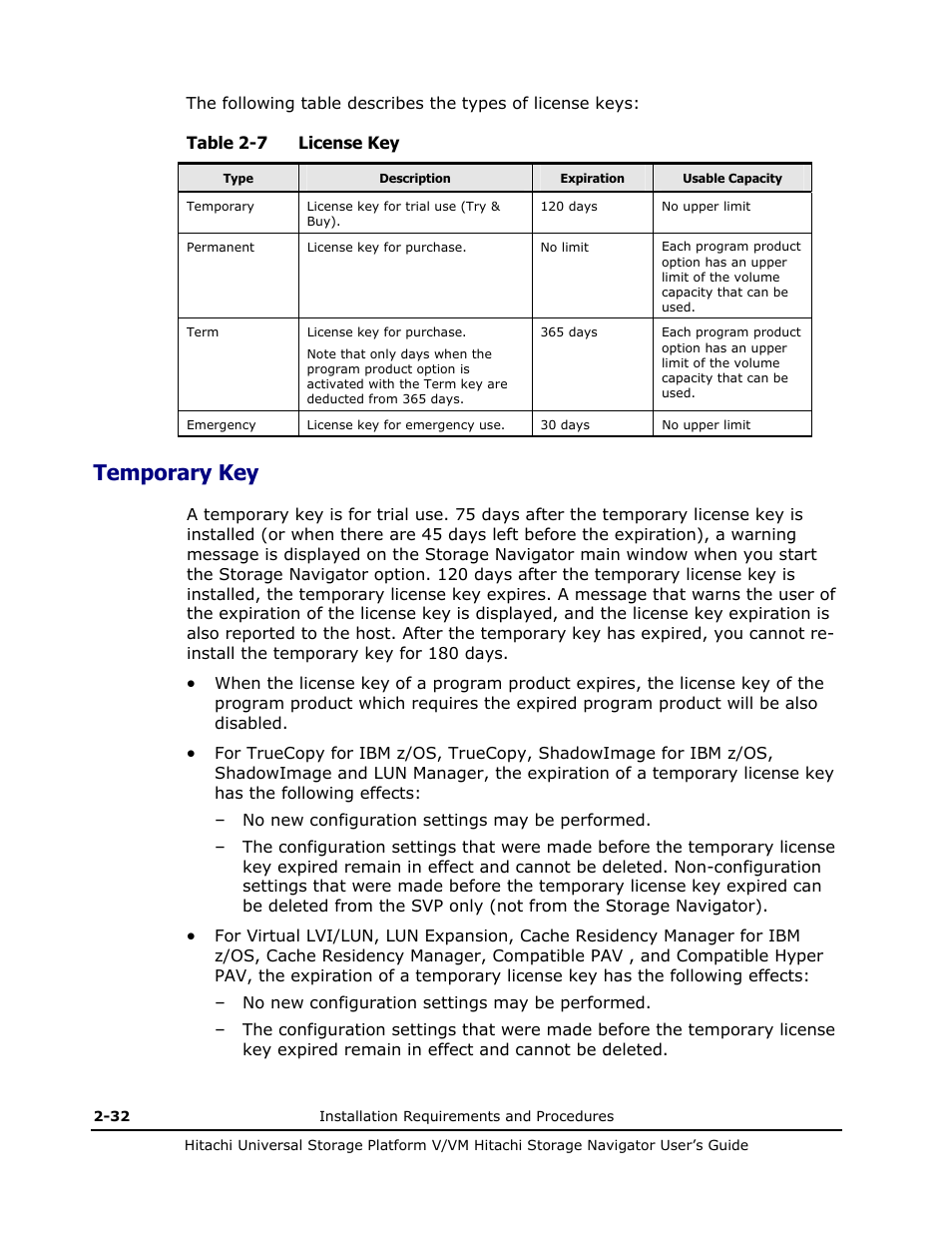 Temporary key, Temporary key -32 | Hitachi MK-96RD621-08 User Manual | Page 60 / 188