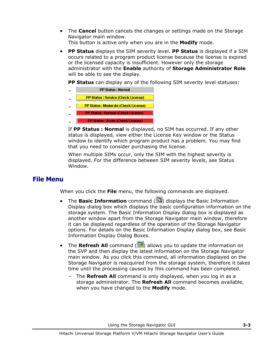 File menu, File menu -3, See file menu) | Hitachi MK-96RD621-08 User Manual | Page 69 / 188