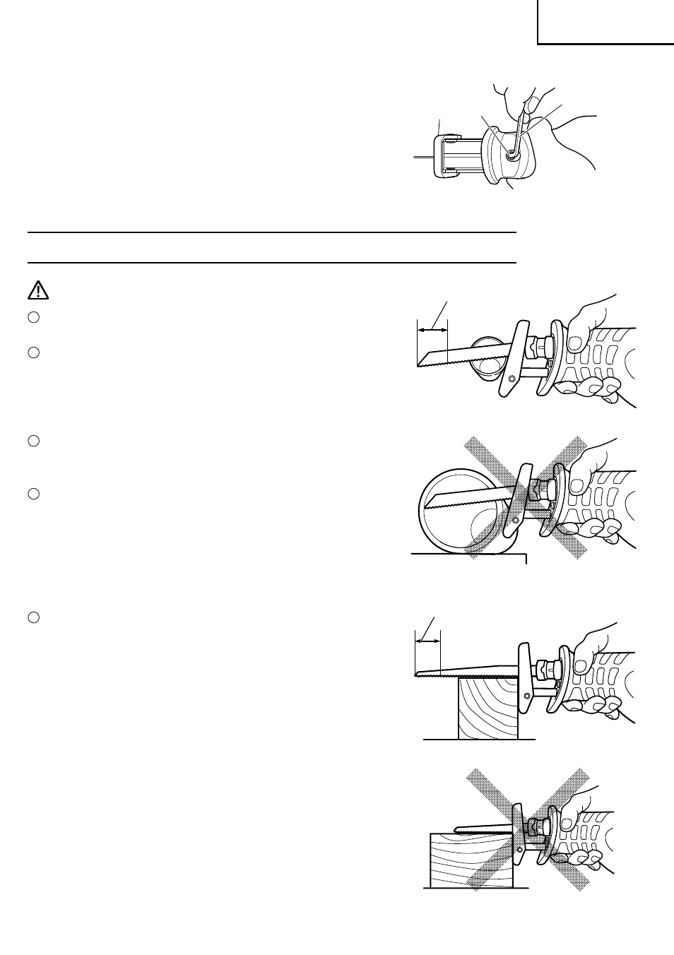How to use the cordless reciprocating saw | Hitachi CR 18DV User Manual | Page 19 / 80