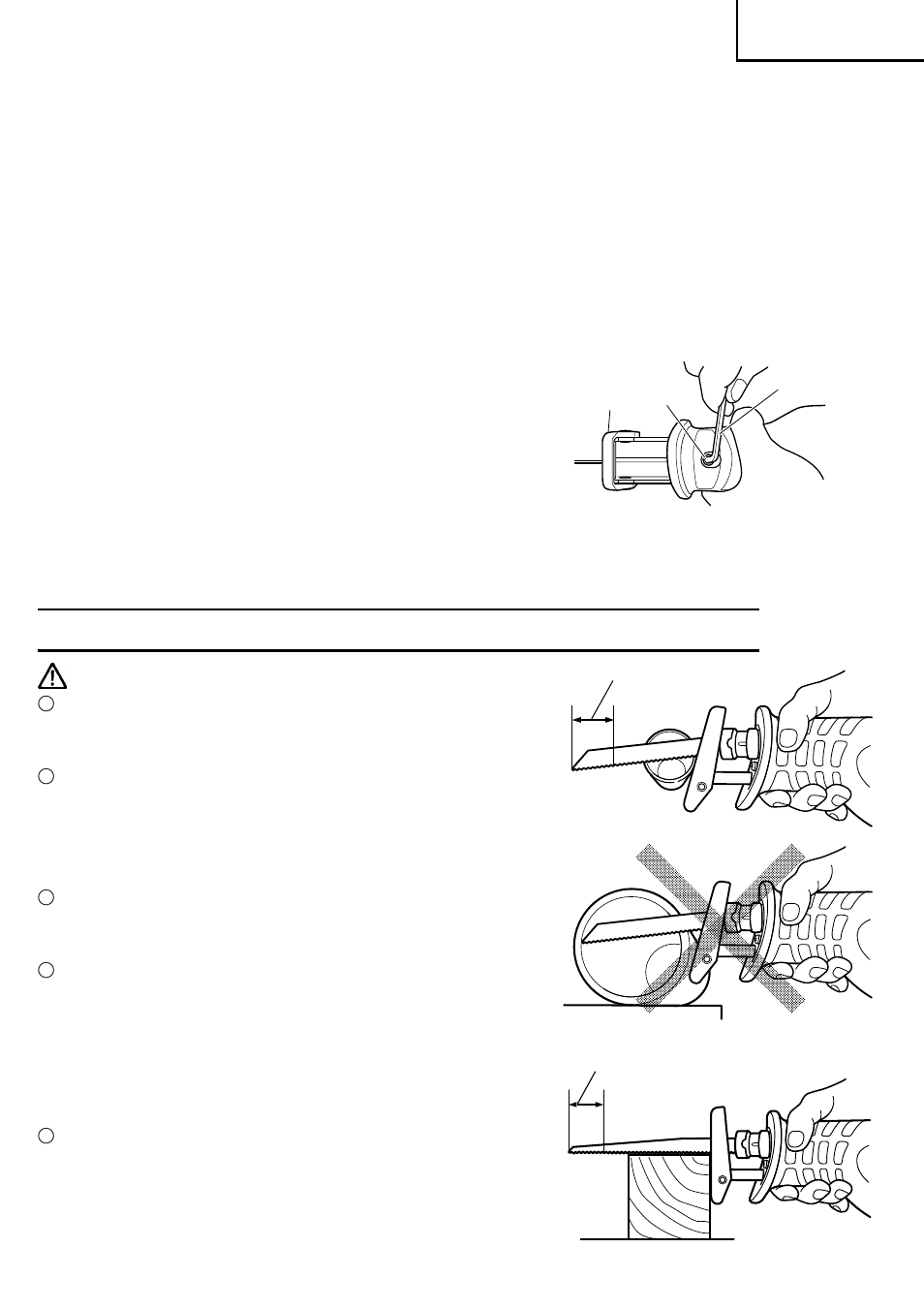 Comment utiliser la scie alternative à batterie | Hitachi CR 18DV User Manual | Page 43 / 80