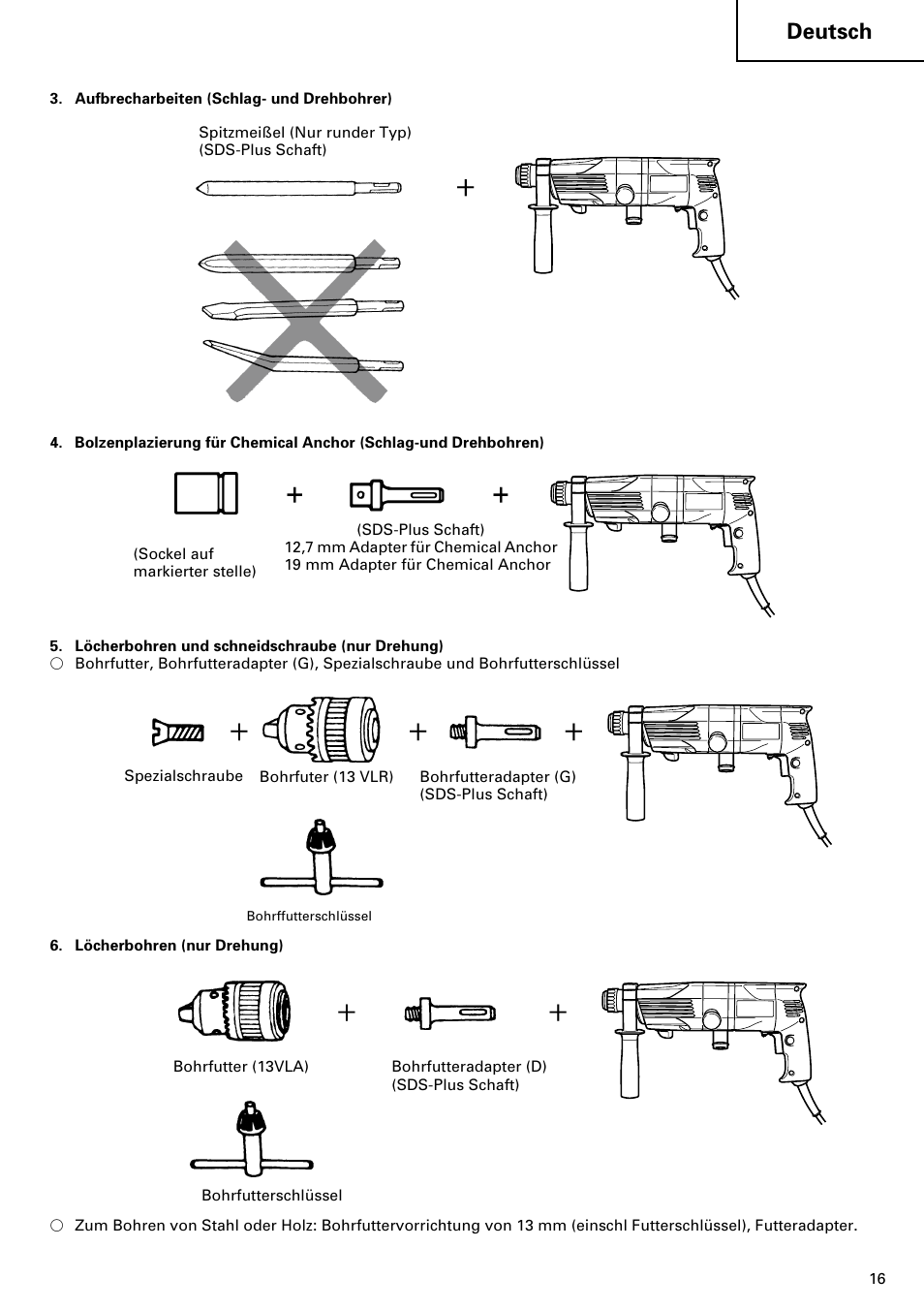 Deutsch | Hitachi 24PD User Manual | Page 17 / 58