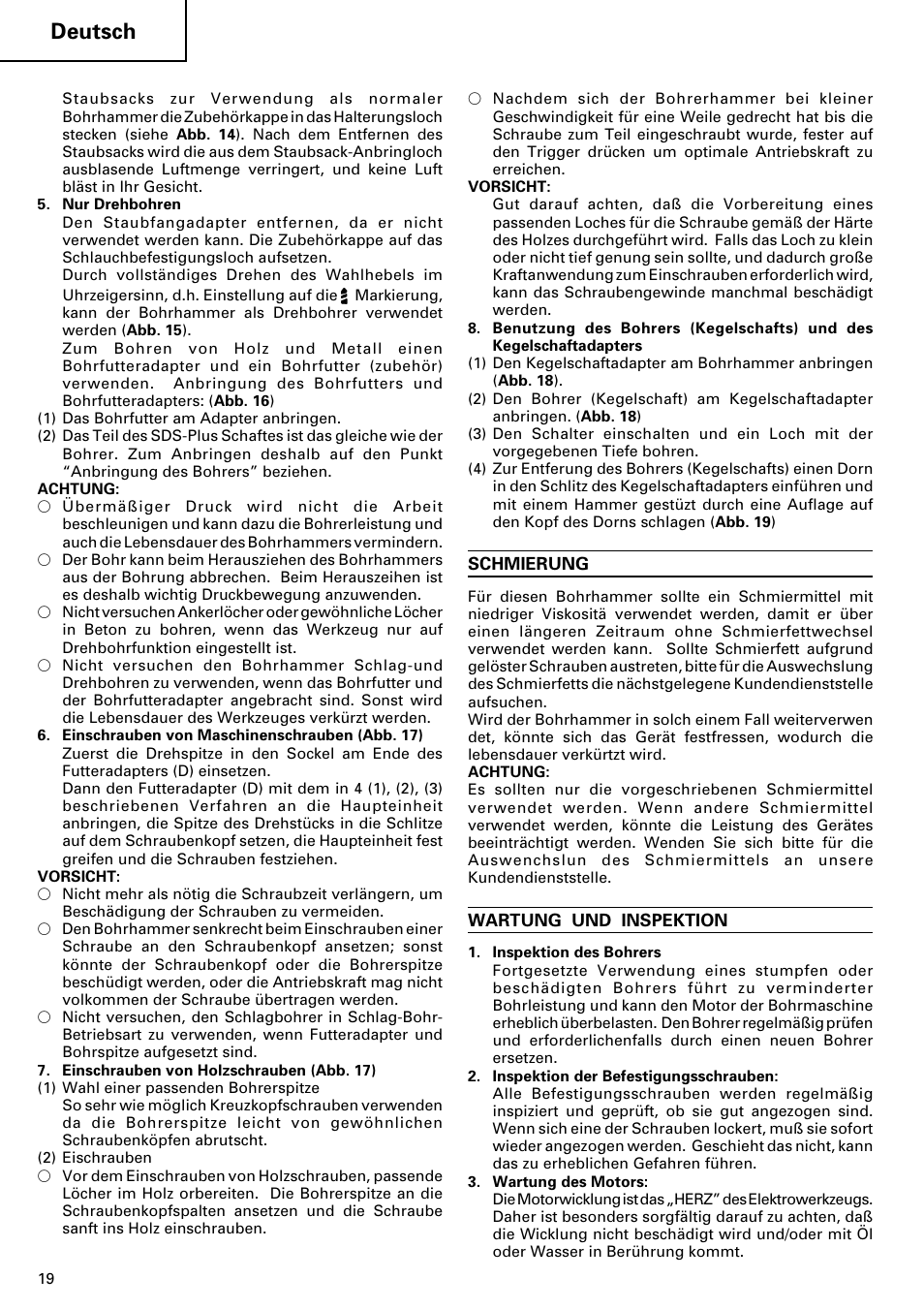 Deutsch | Hitachi 24PD User Manual | Page 20 / 58