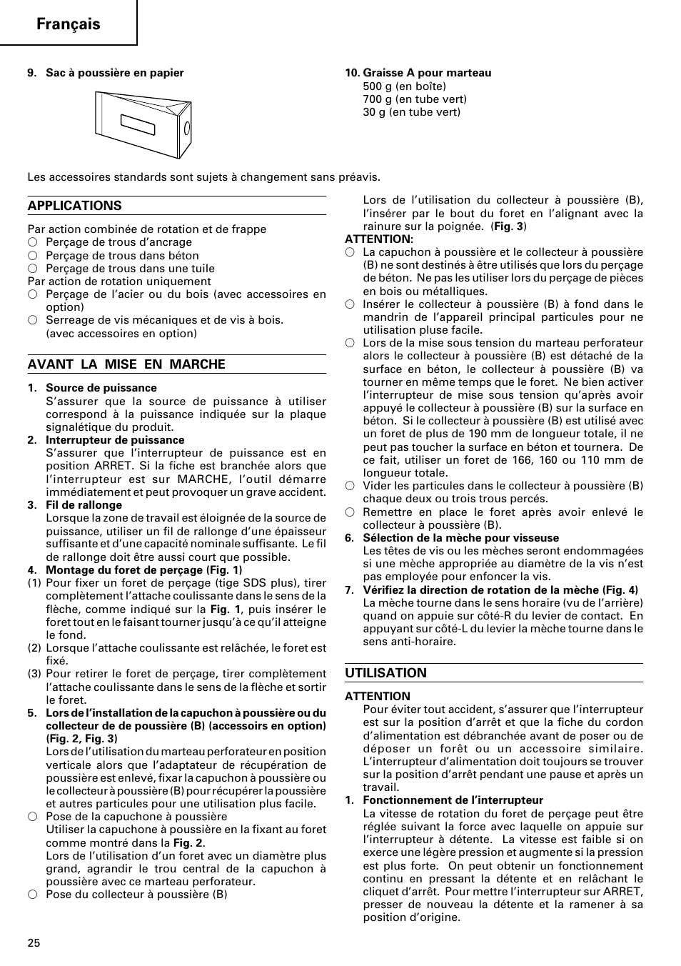 Français | Hitachi 24PD User Manual | Page 26 / 58