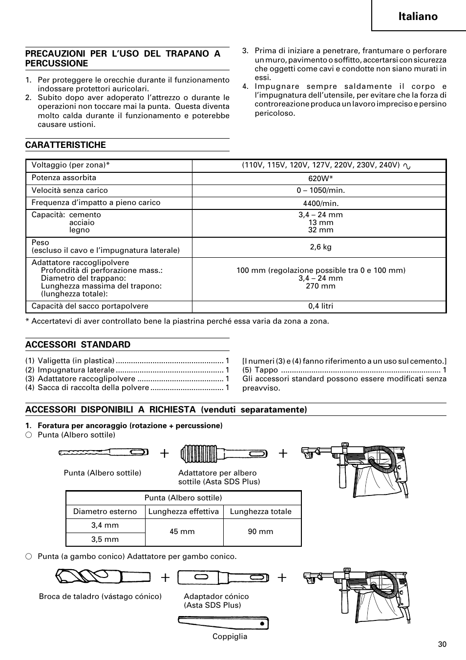 Italiano | Hitachi 24PD User Manual | Page 31 / 58