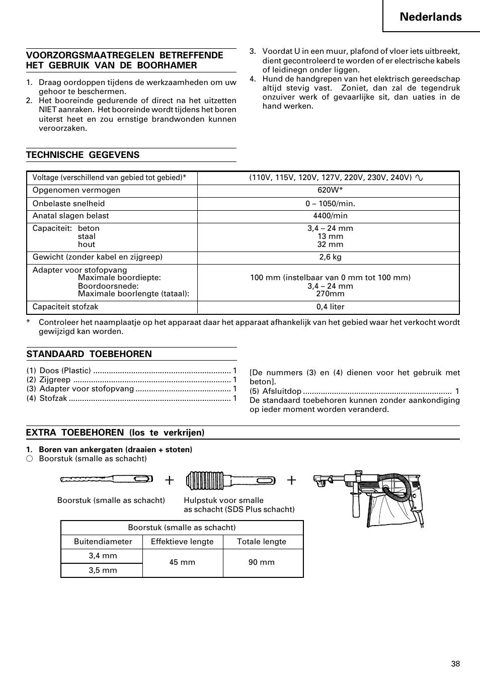 Nederlands | Hitachi 24PD User Manual | Page 39 / 58