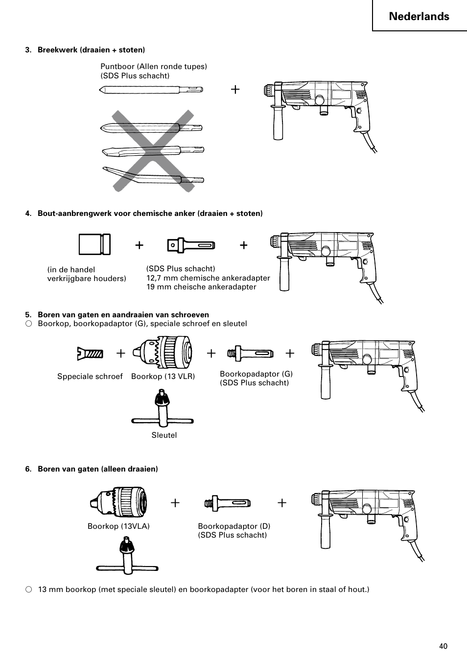 Nederlands | Hitachi 24PD User Manual | Page 41 / 58