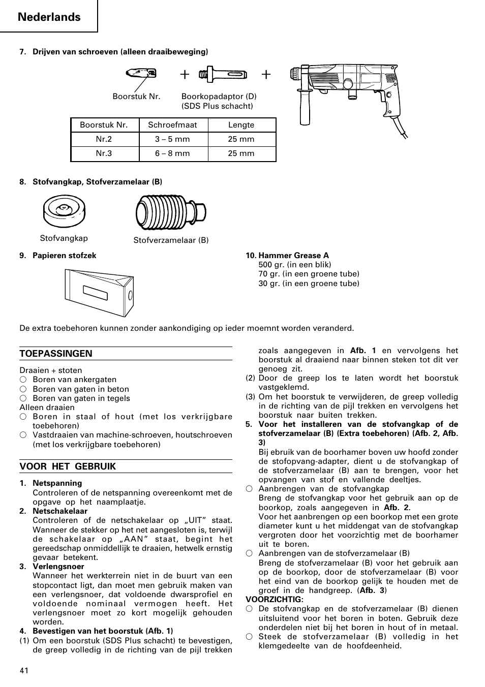 Nederlands | Hitachi 24PD User Manual | Page 42 / 58