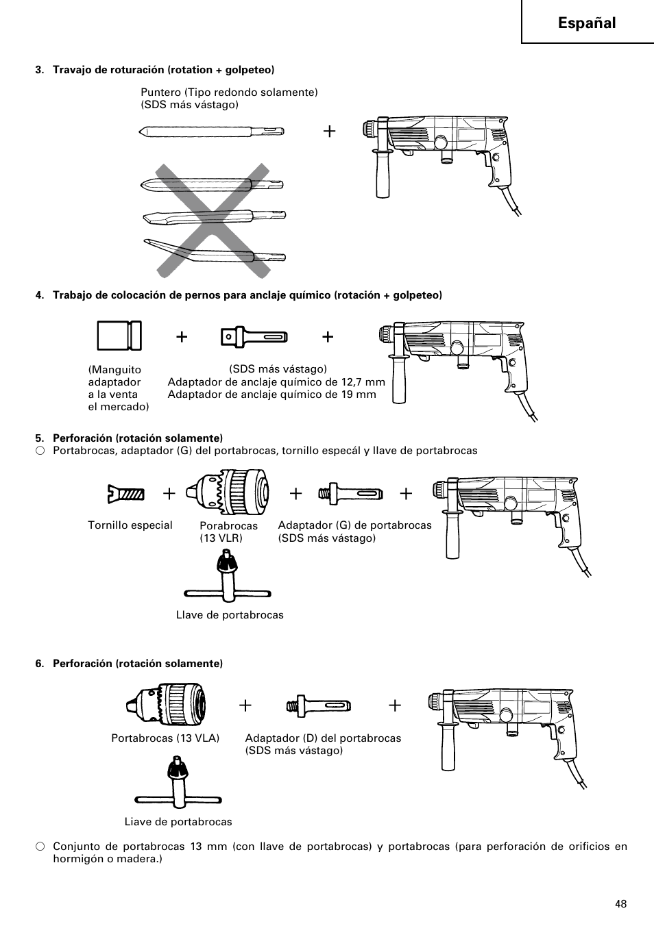 Españal | Hitachi 24PD User Manual | Page 49 / 58