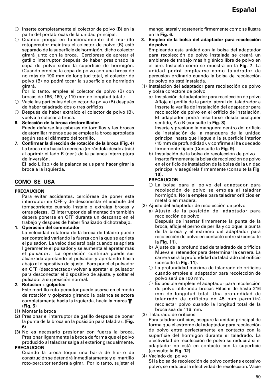 Españal | Hitachi 24PD User Manual | Page 51 / 58