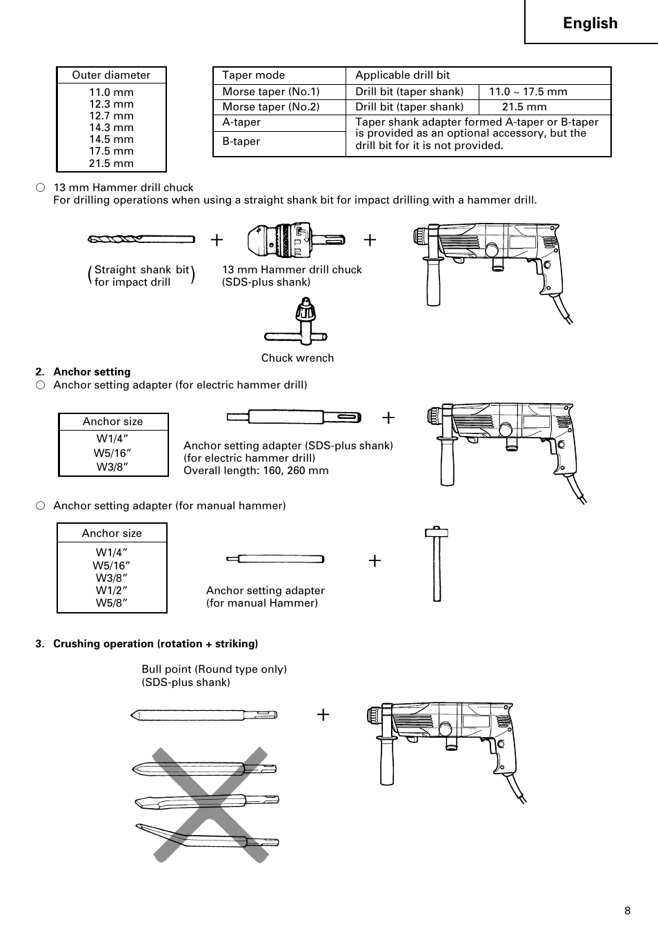 English | Hitachi 24PD User Manual | Page 9 / 58