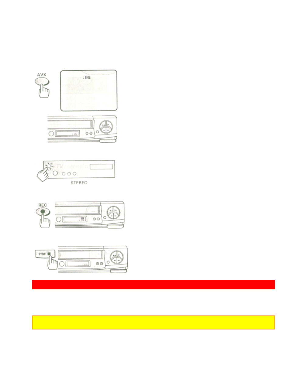 Copying tapes from a camcorder, Hook-up | Hitachi VT-FX630A User Manual | Page 42 / 46