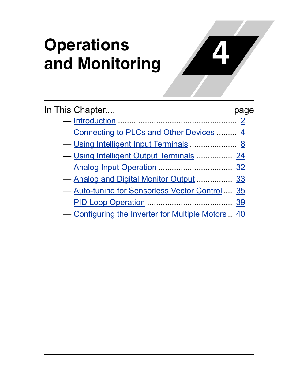 Operations and monitoring, Chapter 4: operations and monitoring | Hitachi SJ100 User Manual | Page 118 / 214