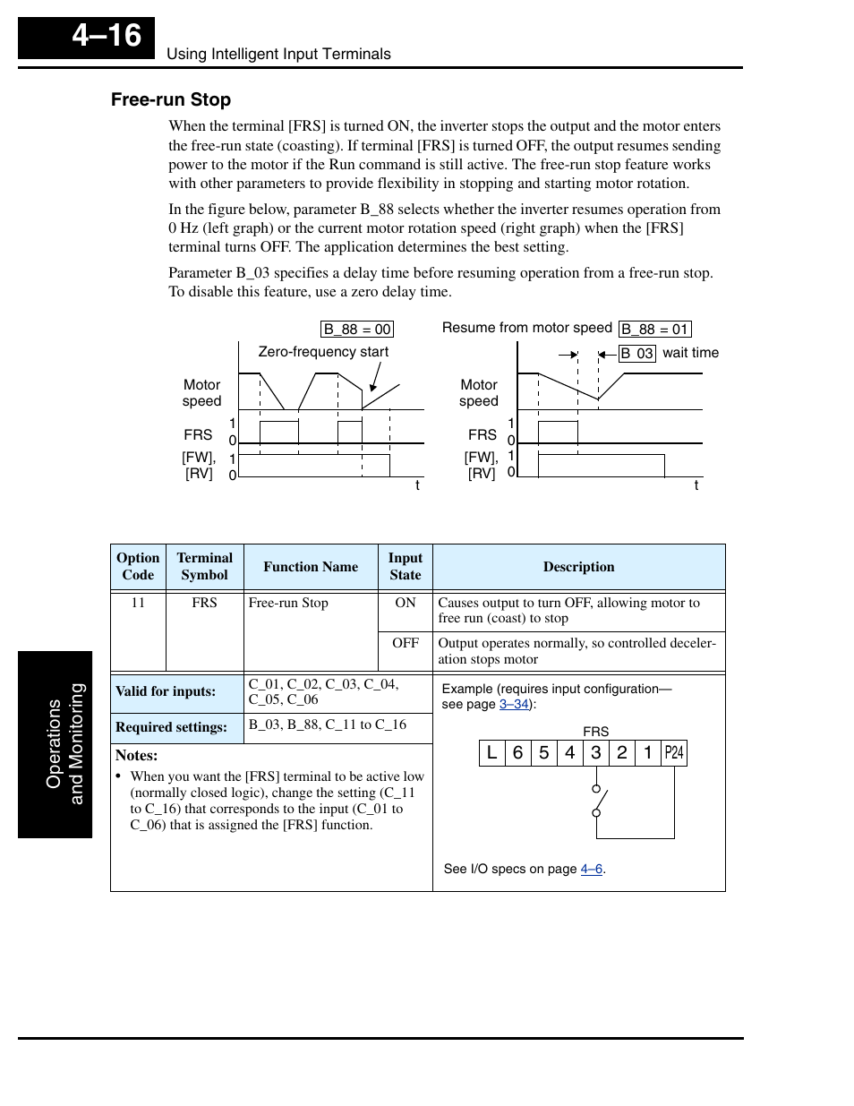 Free-run stop | Hitachi SJ100 User Manual | Page 133 / 214