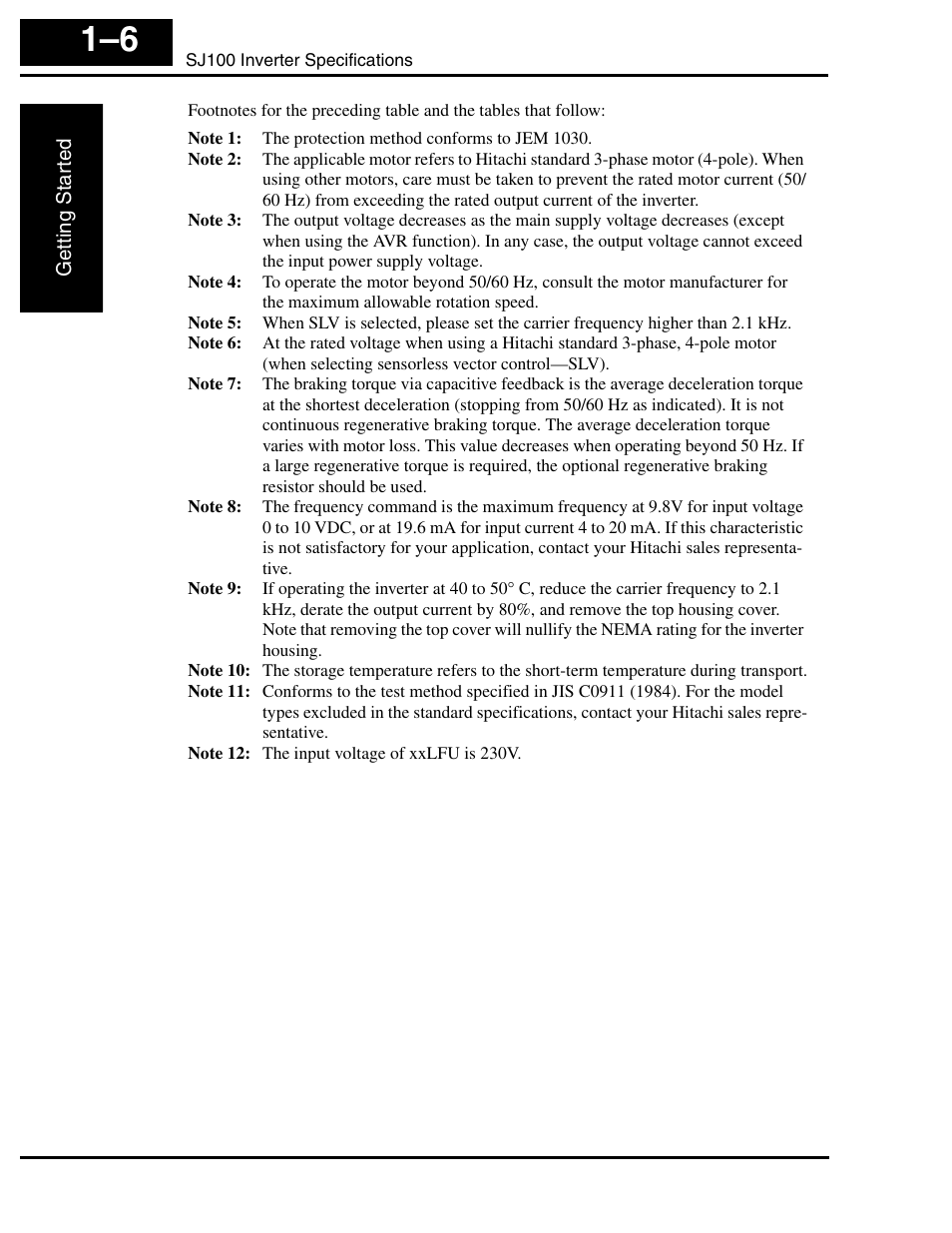 Hitachi SJ100 User Manual | Page 25 / 214
