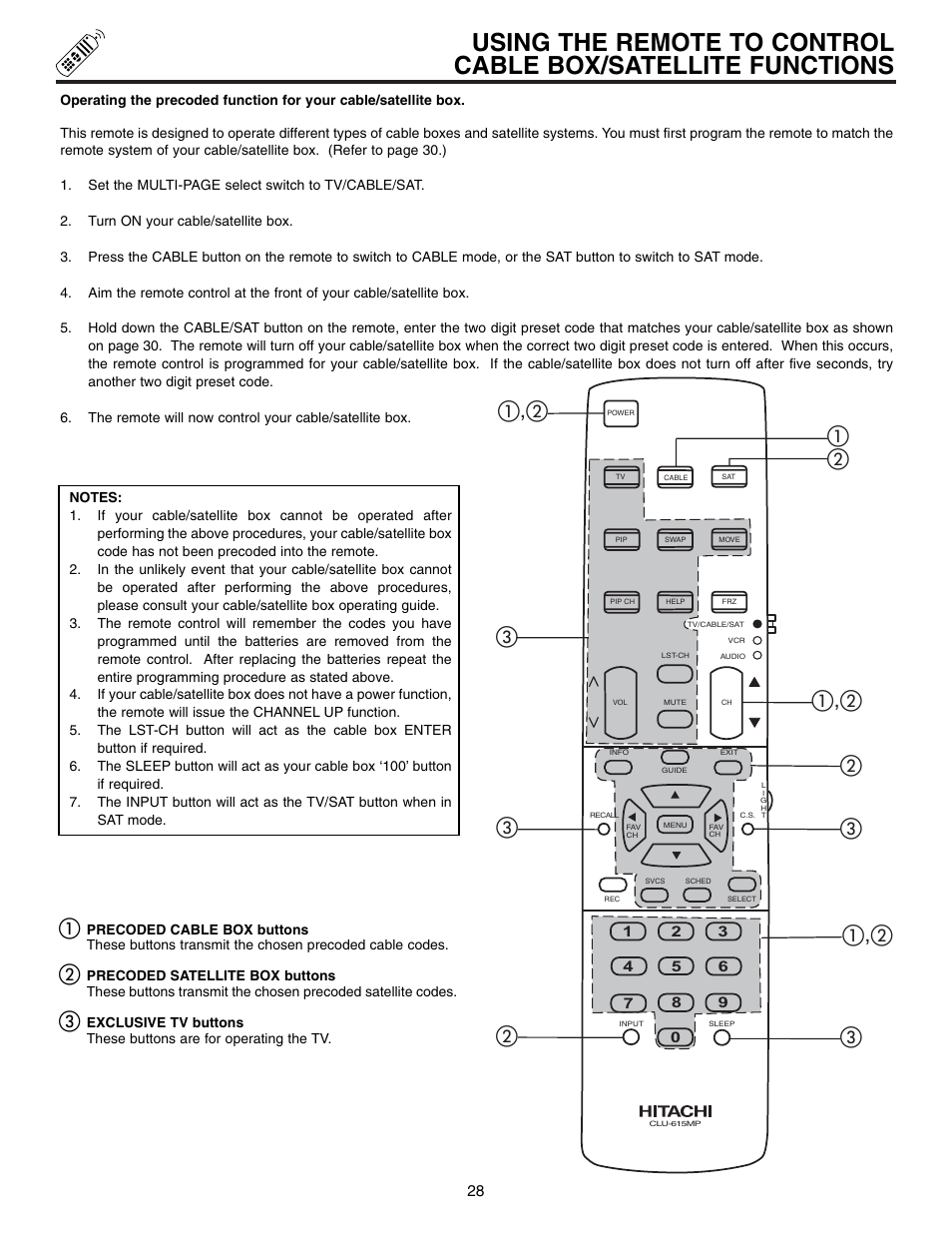 Hitachi 60UX57B User Manual | Page 28 / 64