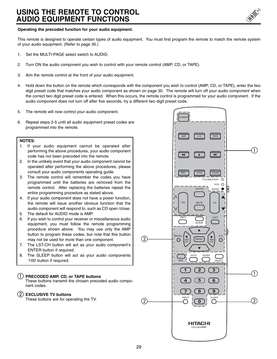 Hitachi 60UX57B User Manual | Page 29 / 64