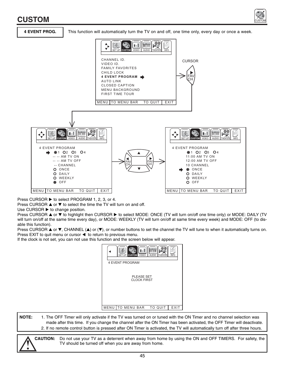 Custom | Hitachi 60UX57B User Manual | Page 45 / 64