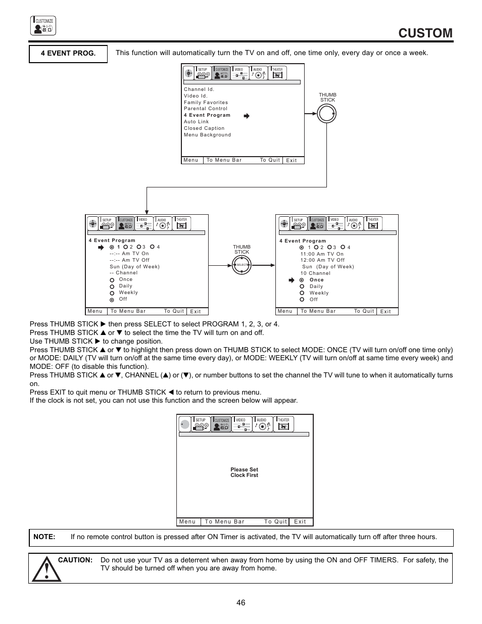 Custom | Hitachi 53SBX10B User Manual | Page 46 / 60