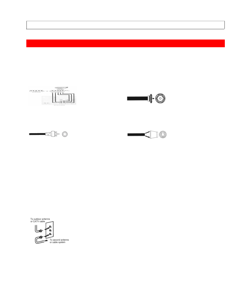 Hook-up cables and connectors | Hitachi 53SBX01B User Manual | Page 13 / 105