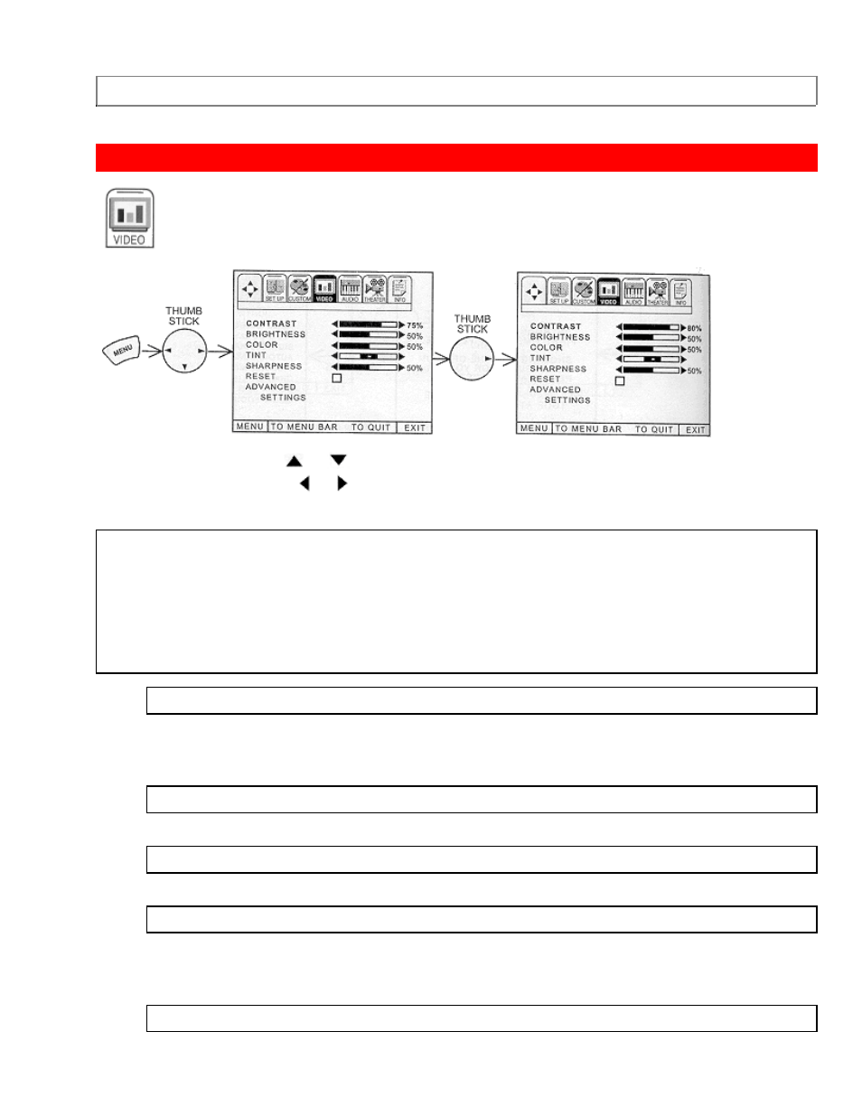 Video | Hitachi 53SBX01B User Manual | Page 80 / 105