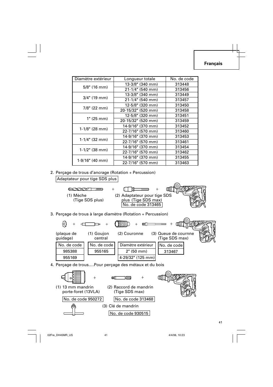 Hitachi DH 45MR User Manual | Page 41 / 68