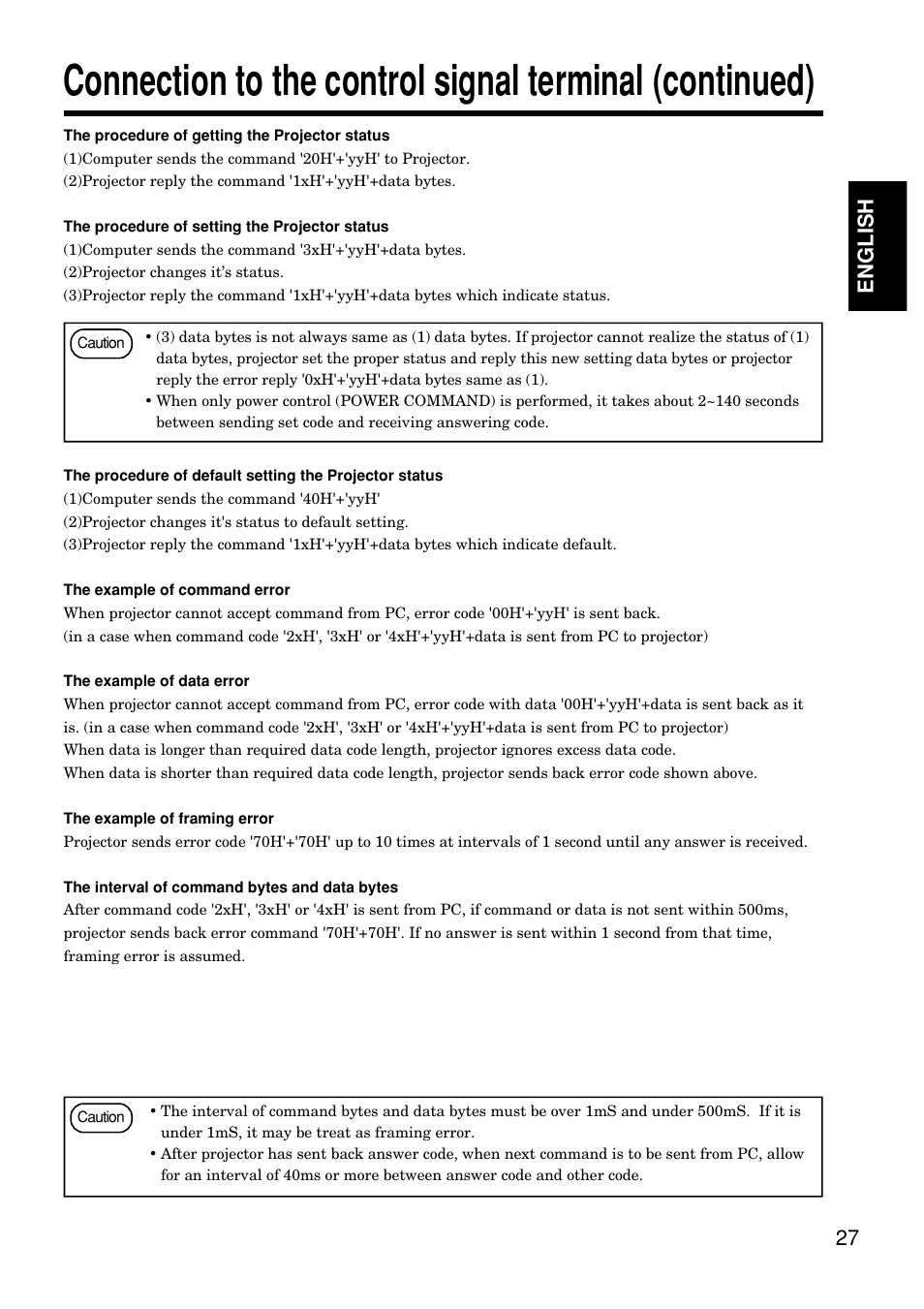 27 english | Hitachi CP-S845W User Manual | Page 27 / 34