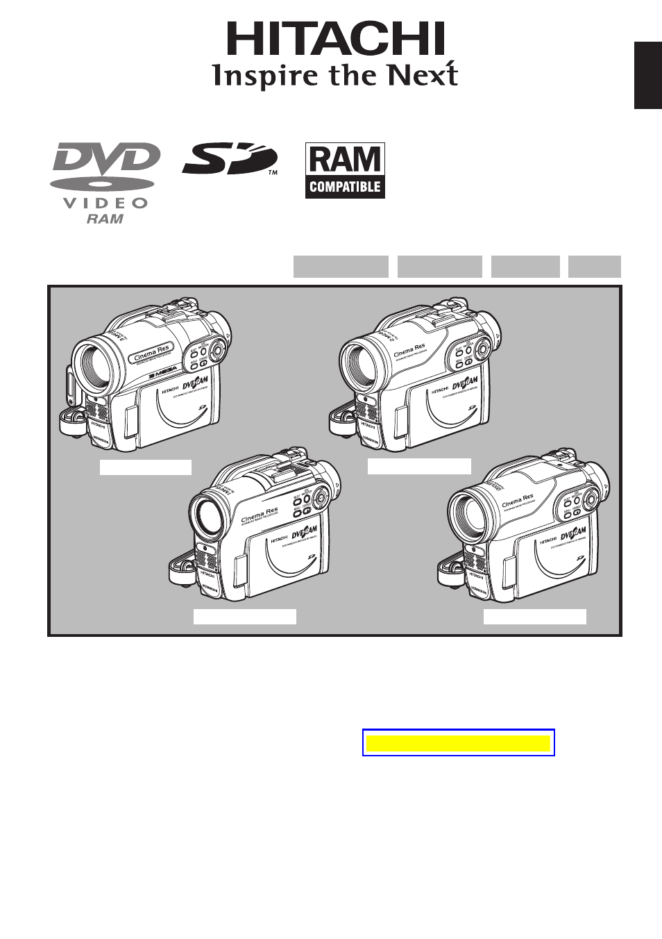 Hitachi DZ-GX3300A User Manual | 166 pages