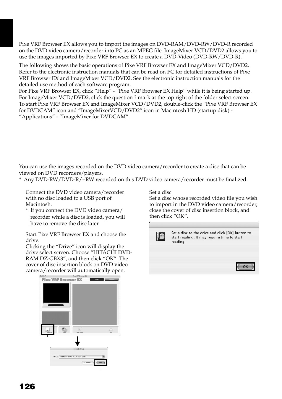 Hitachi DZ-GX3300A User Manual | Page 126 / 166