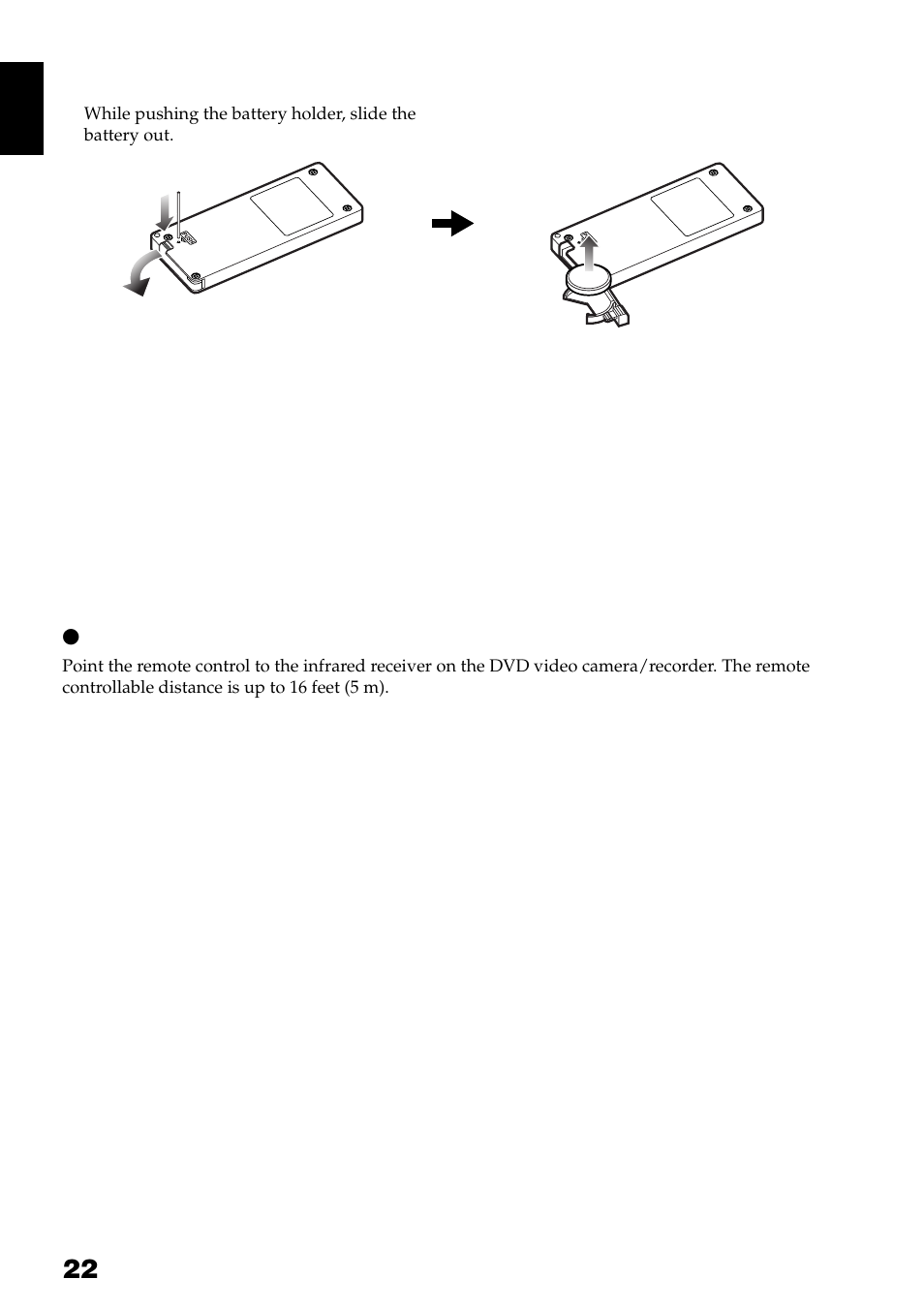 Removing battery from remote control, Using remote control | Hitachi DZ-GX3300A User Manual | Page 22 / 166