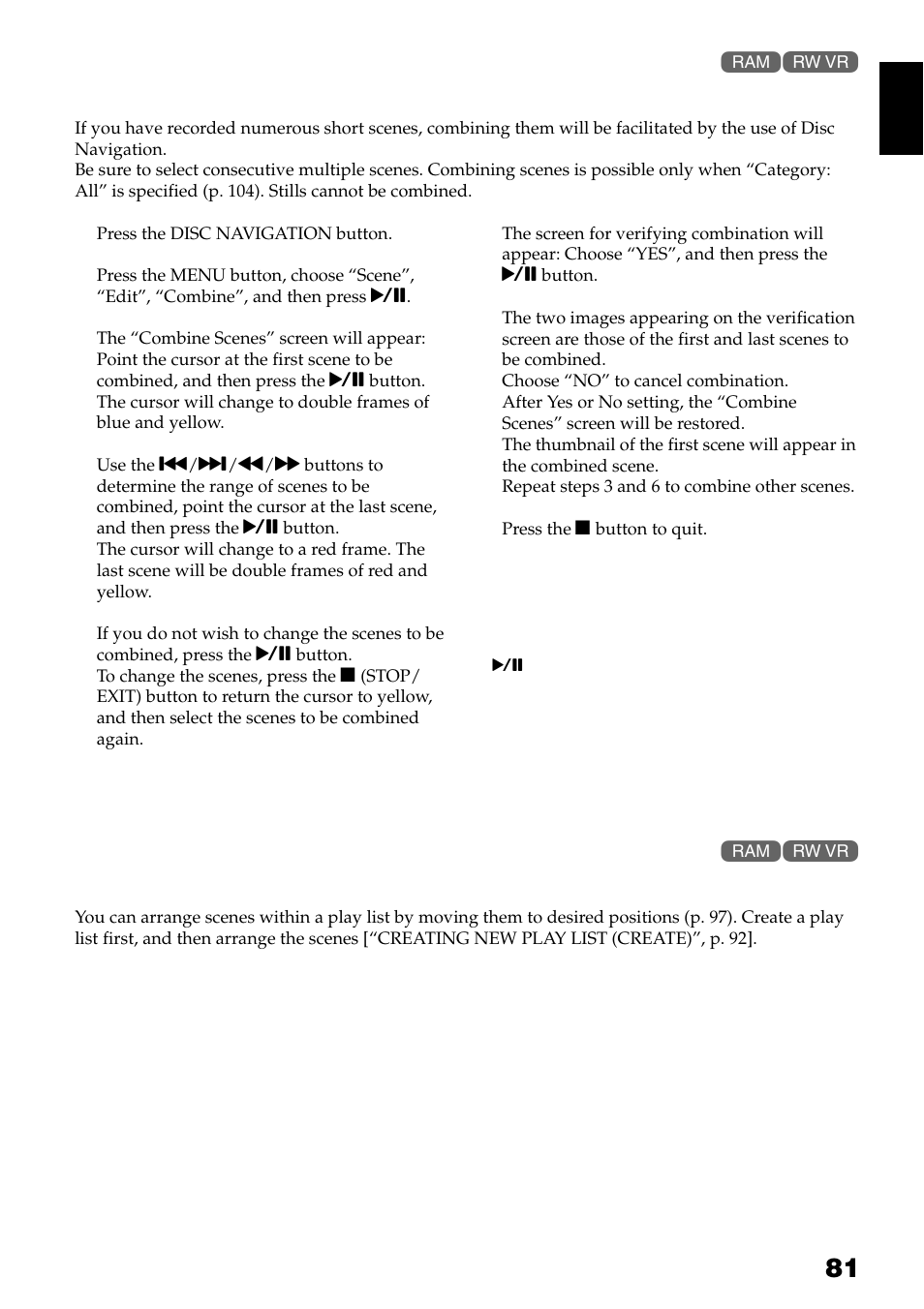 Hitachi DZ-GX3300A User Manual | Page 81 / 166