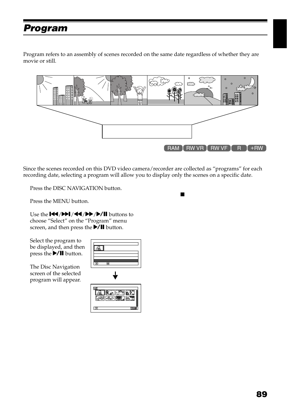 Program, Recorded on september 10, What is “program | Program no. 1 | Hitachi DZ-GX3300A User Manual | Page 89 / 166